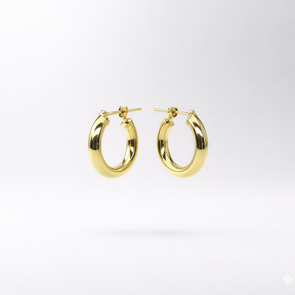 2x15 Hoop Earrings – TOMODACHI JEWELRY