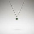 Platinum Emerald Diamonds Necklace