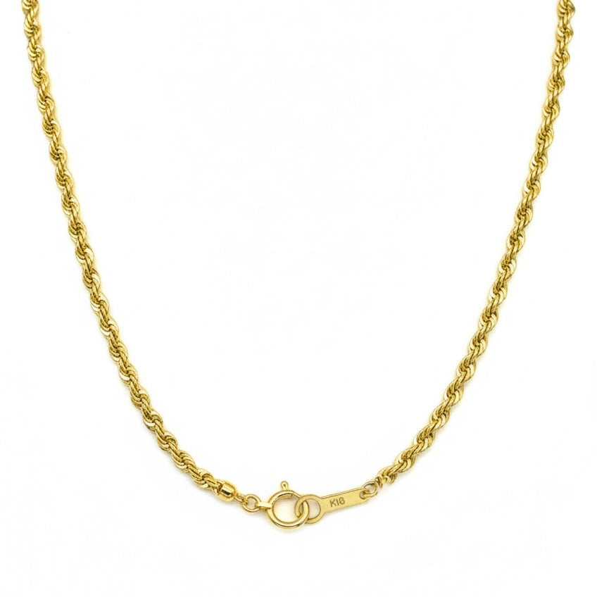 Gold Rope Chain Necklace