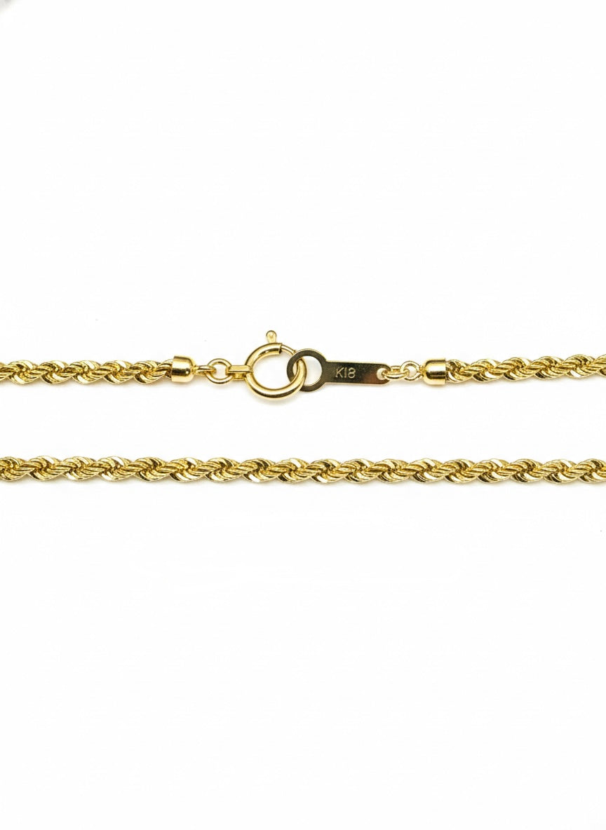 Gold Rope Chain Necklace